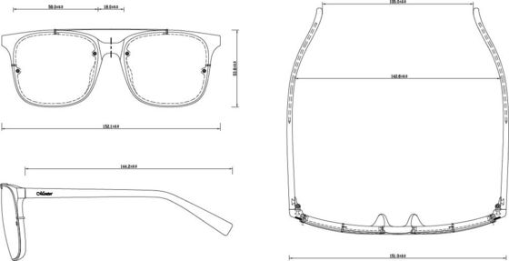 Anti Bacterial Swiss EMS TR90 Sunglasses 59-18-145mm Ladies Eye Glasses